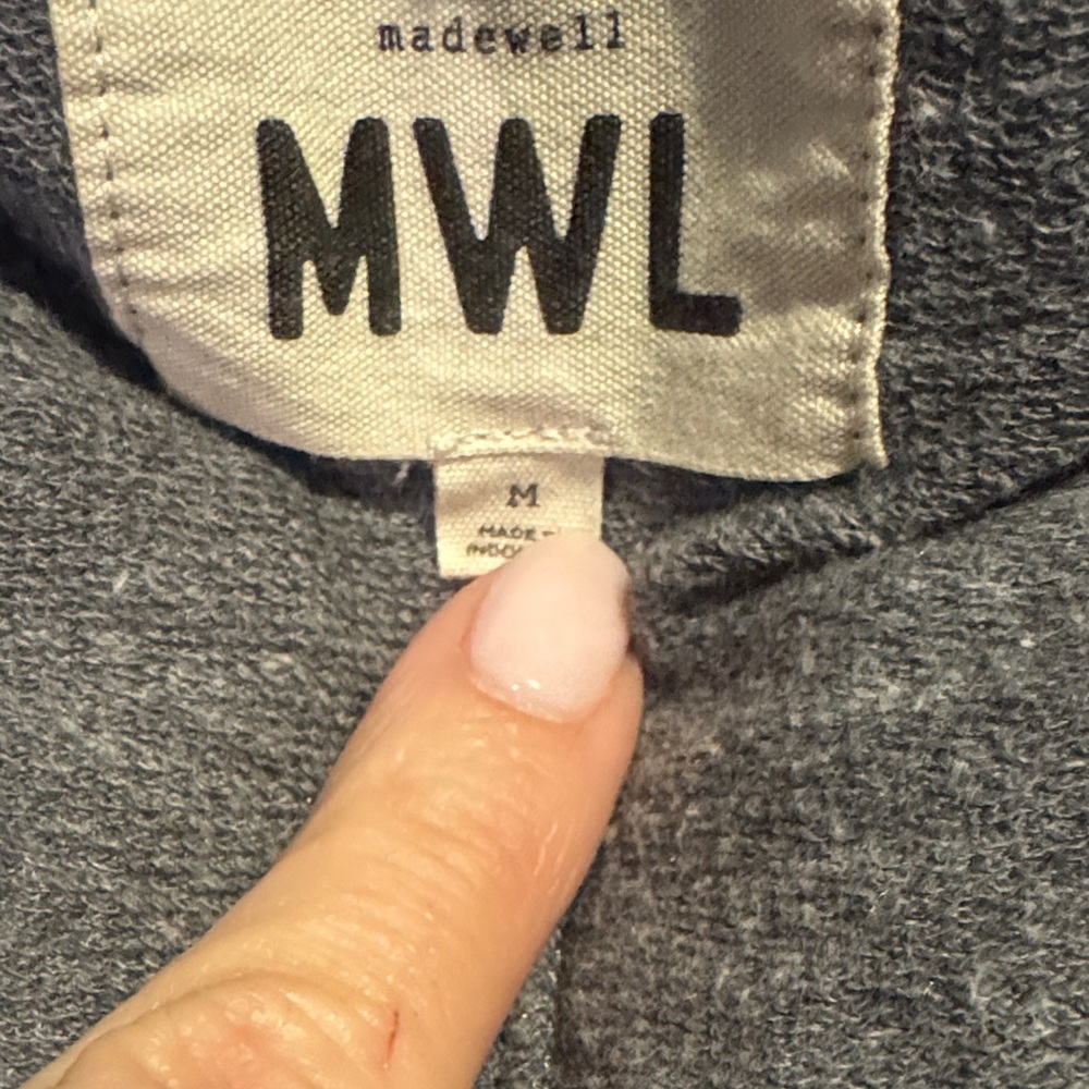 Madewell Heather Gray V-Neck Romper - Picture 4 of 4
